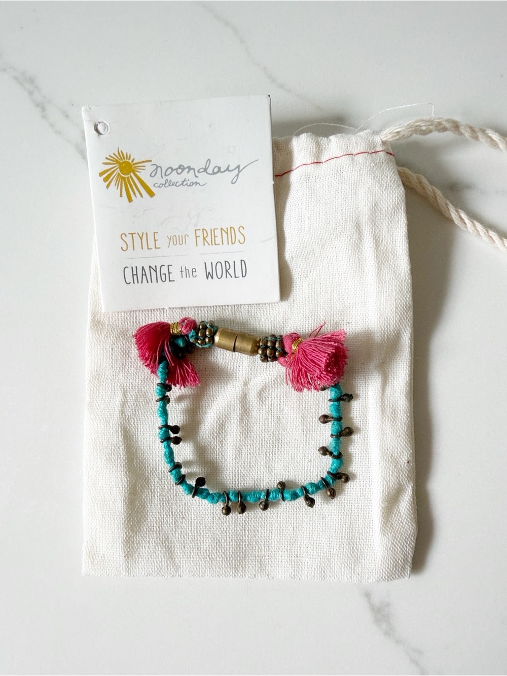 Child bracelet with magnetic clasp kid boho
